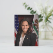 Kamala Harris Kandidat für das Amt des Präsidenten Postkarte (Stehend Vorderseite)