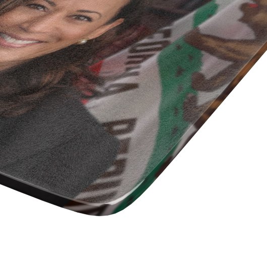 Kamala Harris Kandidat für das Amt des Präsidenten Schneidebrett (Ecke)