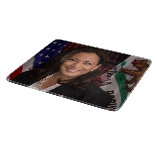 Kamala Harris Kandidat für das Amt des Präsidenten Schneidebrett (Ecke)