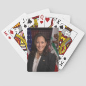 Kamala Harris Kandidat für das Amt des Präsidenten Spielkarten (Rückseite)