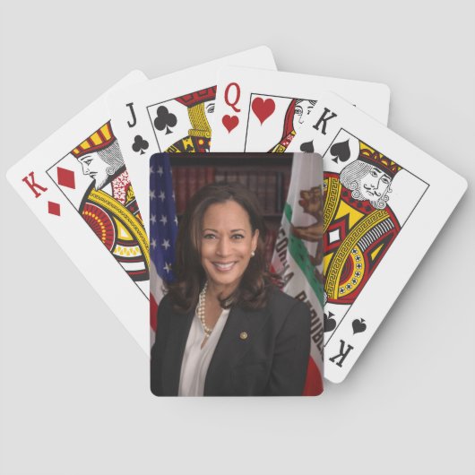 Kamala Harris Kandidat für das Amt des Präsidenten Spielkarten (Rückseite)