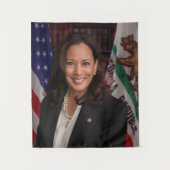 Kamala Harris Kandidat für das Amt des Präsidenten Wandteppich (Vorderseite)