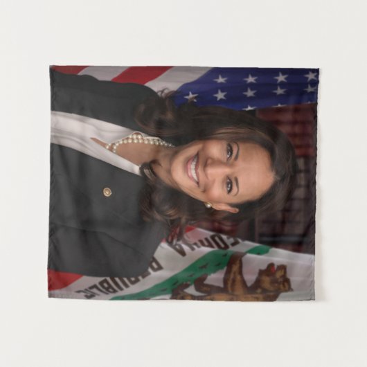 Kamala Harris Kandidat für das Amt des Präsidenten Wandteppich (Vorderseite (Horizontal))