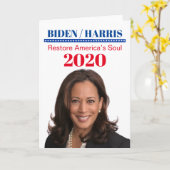 Kamala Harris Karte (Gelbe Blume)