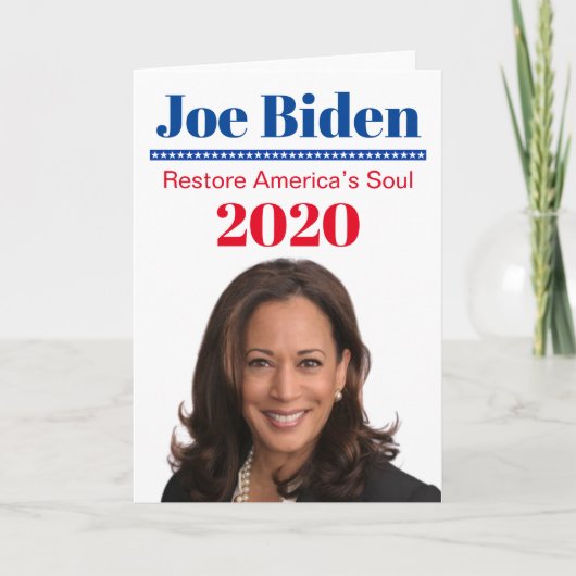Kamala Harris Karte (Vorderseite)
