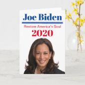 Kamala Harris Karte (Gelbe Blume)