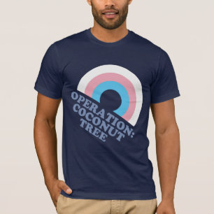 Kamala Harris Kokosnussbaum Trans-Stolz-Flagge T-Shirt