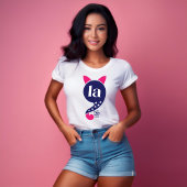 Kamala Harris La Cat Pink und Blue T - Shirt