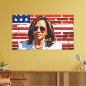 KAMALA HARRIS LEINWANDDRUCK (Insitu (Wohnzimmer))