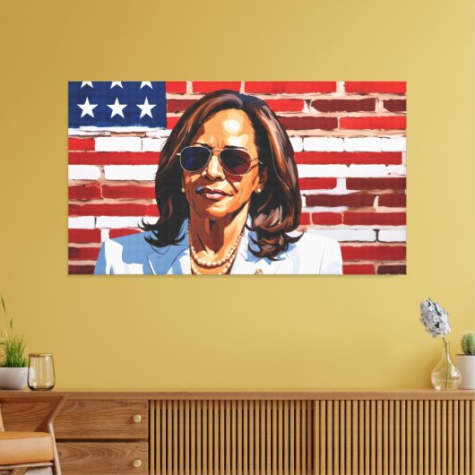 KAMALA HARRIS LEINWANDDRUCK (Insitu (Wohnzimmer))