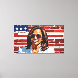 KAMALA HARRIS LEINWANDDRUCK