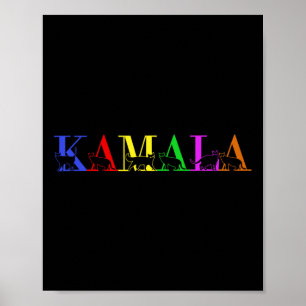 Kamala Harris Lgbt Niedlich Postive Cat Lettering Poster