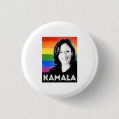 Kamala Harris LGBT Pride Button (Vorderseite)