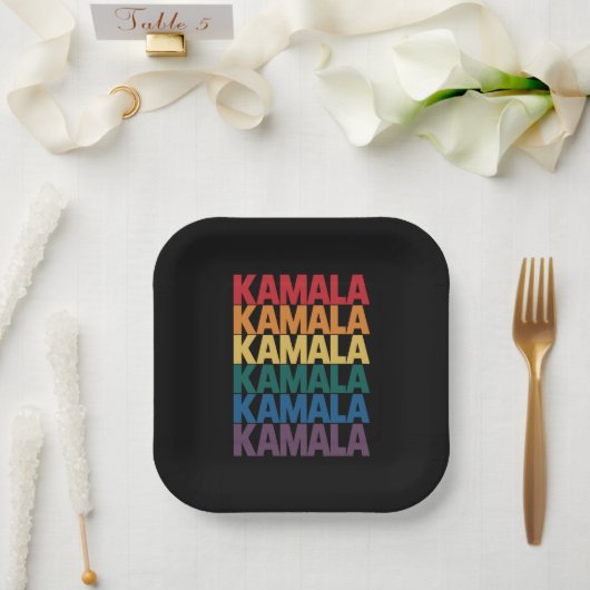 Kamala Harris LGBTQ Gay Pride Lesbian Fun Gift Pappteller (Hochzeit)