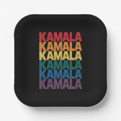 Kamala Harris LGBTQ Gay Pride Lesbian Fun Gift Pappteller (Vorderseite)