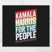 Kamala Harris LGBTQ Gay Pride Lesbian Funny Gift Bierflaschenetikett (Einzelnes Label)