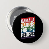 Kamala Harris LGBTQ Gay Pride Lesbian Funny Gift Button (Vorne & Hinten)
