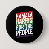 Kamala Harris LGBTQ Gay Pride Lesbian Funny Gift Button (Vorderseite)