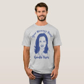 Kamala Harris Line Art Custom Text T-Shirt (Vorne ganz)