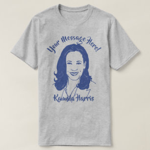 Kamala Harris Line Kunstschrift T-Shirt