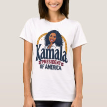Kamala Harris Logo T - Shirt - "Präsident von Amer