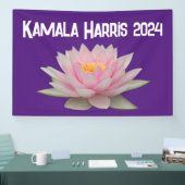 Kamala Harris Lotus 2024 Banner (Messe)