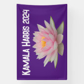 Kamala Harris Lotus 2024 Banner (Vertikal)