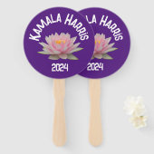 Kamala Harris Lotus 2024 Fächer (Vorne und Hinten)