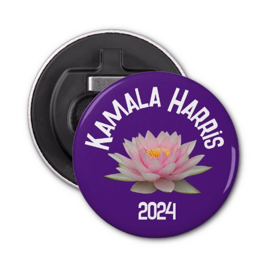 Kamala Harris Lotus 2024 Flaschenöffner (Vorderseite)