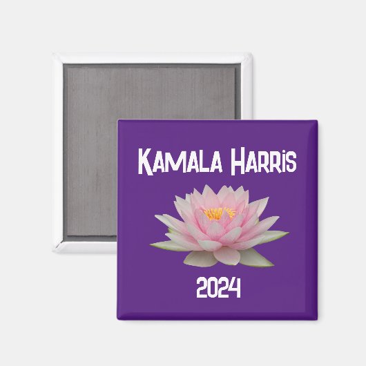 Kamala Harris Lotus 2024 Magnet (Vorderseite/Rückseite)