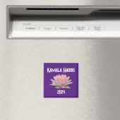 Kamala Harris Lotus 2024 Magnet (In Situ (Geschirrspüler))