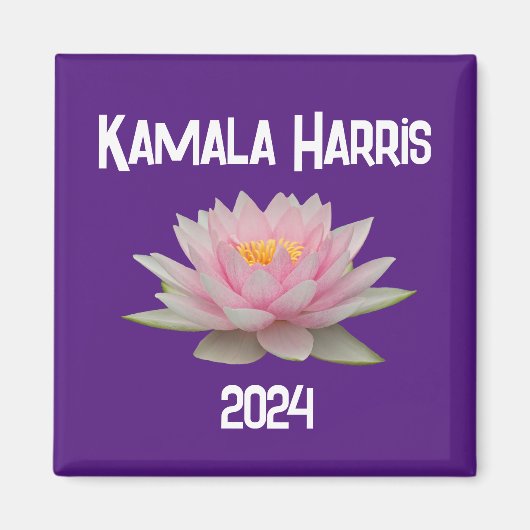 Kamala Harris Lotus 2024 Magnet (Vorne)
