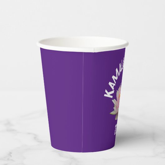 Kamala Harris Lotus 2024 Pappbecher (Rechts)
