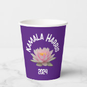 Kamala Harris Lotus 2024 Pappbecher (Vorderseite)