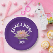Kamala Harris Lotus 2024 Pappteller (Party)