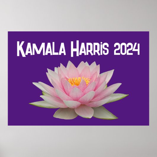 Kamala Harris Lotus 2024 Poster (Vorne)