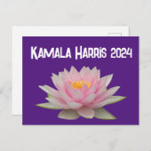 Kamala Harris Lotus 2024 Postkarte (Vorne/Hinten)