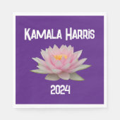 Kamala Harris Lotus 2024 Serviette (Vorderseite)