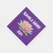 Kamala Harris Lotus 2024 Serviette (Ecke)