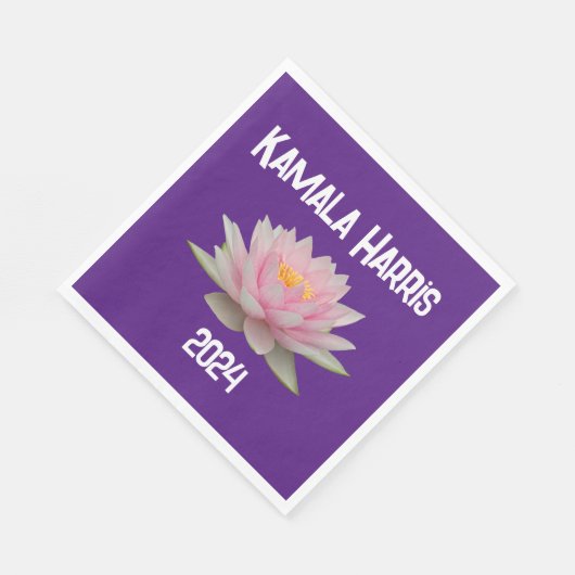 Kamala Harris Lotus 2024 Serviette (Ecke)