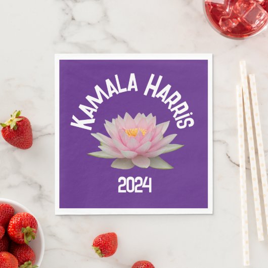Kamala Harris Lotus 2024 Serviette (Beispiel)