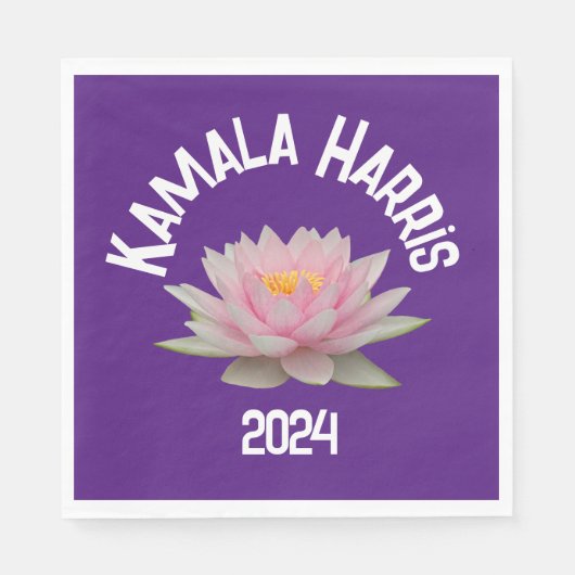 Kamala Harris Lotus 2024 Serviette (Vorderseite)