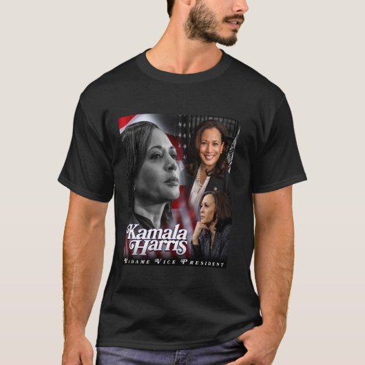 Kamala Harris Madame Vice President Tshirt für Män (Vorderseite)