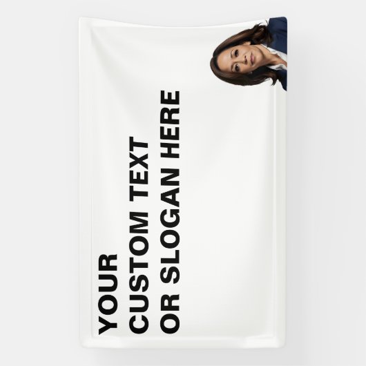 Kamala Harris maßgeschneidert Banner (Vertikal)