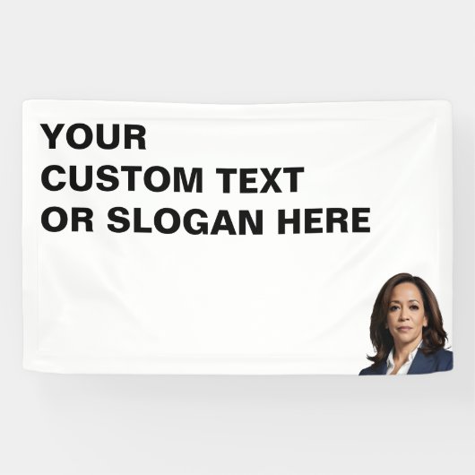 Kamala Harris maßgeschneidert Banner (Horizontal)