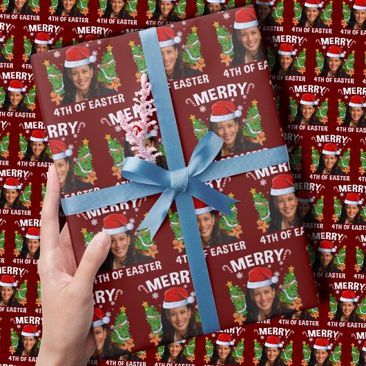 Kamala Harris Merry 4. Osterfeier Geschenkpapier