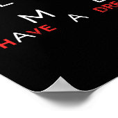 Kamala Harris Mlk Kml Ich habe einen Traumwähler Poster (Ecke)