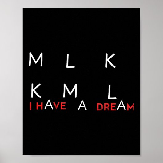 Kamala Harris Mlk Kml Ich habe einen Traumwähler Poster (Vorne)