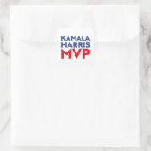 Kamala Harris MVP 2024 Quadratischer Aufkleber (Tasche)