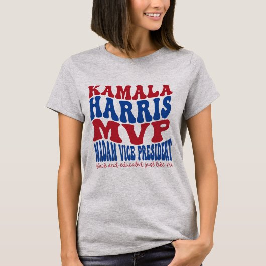 Kamala Harris MVP - Frau Vizepräsidentin Design T-Shirt (Vorderseite)